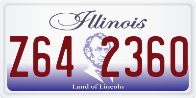 IL license plate Z642360
