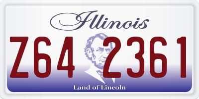 IL license plate Z642361