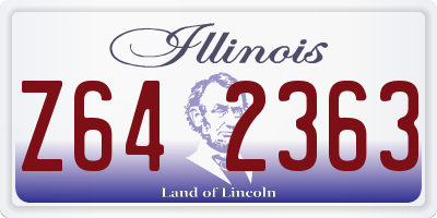 IL license plate Z642363