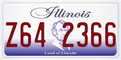 IL license plate Z642366