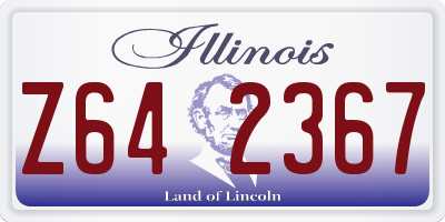 IL license plate Z642367