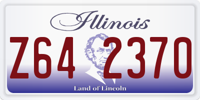 IL license plate Z642370