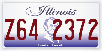 IL license plate Z642372