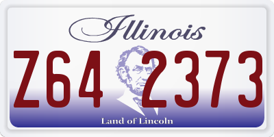 IL license plate Z642373