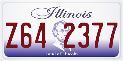 IL license plate Z642377