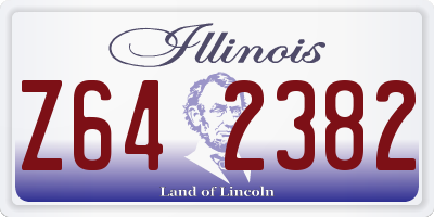 IL license plate Z642382