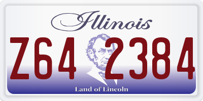 IL license plate Z642384