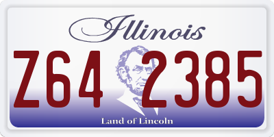 IL license plate Z642385