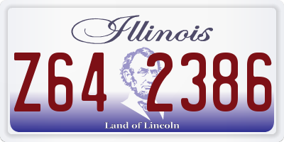 IL license plate Z642386