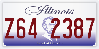 IL license plate Z642387