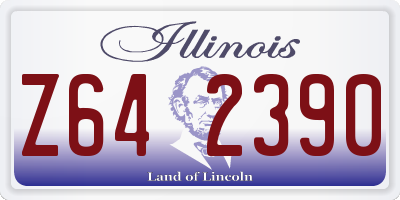 IL license plate Z642390