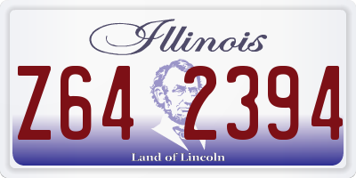 IL license plate Z642394