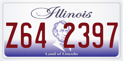 IL license plate Z642397