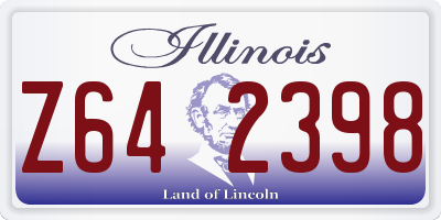 IL license plate Z642398