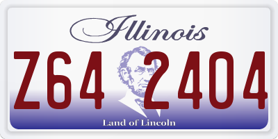 IL license plate Z642404