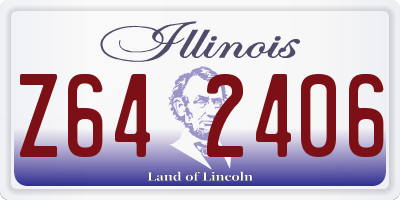 IL license plate Z642406