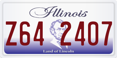 IL license plate Z642407