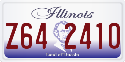 IL license plate Z642410