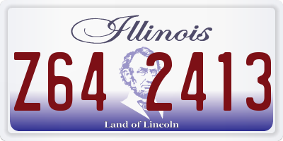IL license plate Z642413