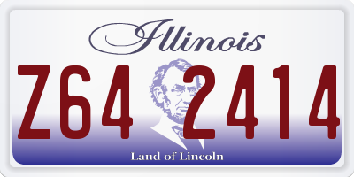 IL license plate Z642414