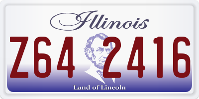 IL license plate Z642416