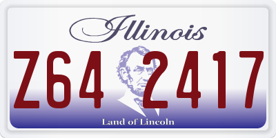 IL license plate Z642417