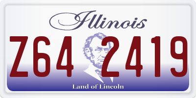 IL license plate Z642419