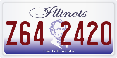 IL license plate Z642420