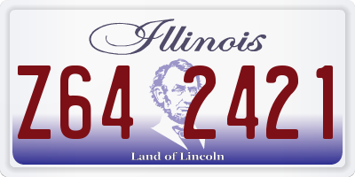 IL license plate Z642421