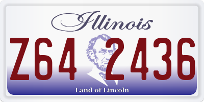 IL license plate Z642436