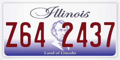 IL license plate Z642437