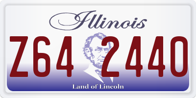 IL license plate Z642440