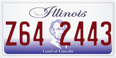 IL license plate Z642443