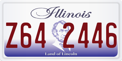 IL license plate Z642446