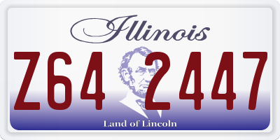 IL license plate Z642447