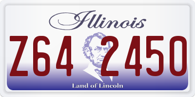 IL license plate Z642450