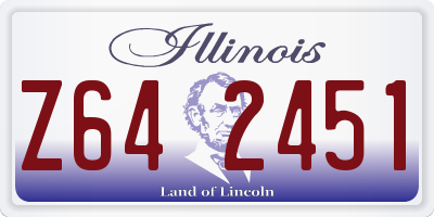 IL license plate Z642451