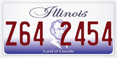 IL license plate Z642454