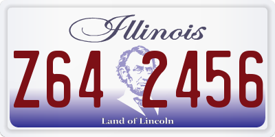 IL license plate Z642456