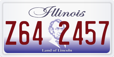 IL license plate Z642457