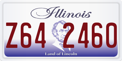IL license plate Z642460