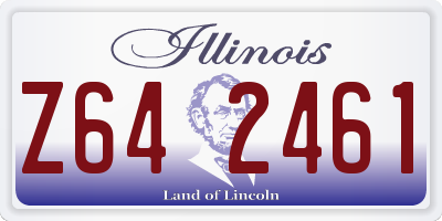 IL license plate Z642461