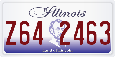 IL license plate Z642463