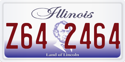 IL license plate Z642464