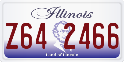 IL license plate Z642466