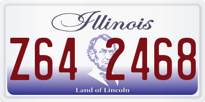 IL license plate Z642468