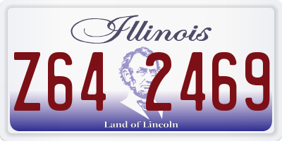 IL license plate Z642469