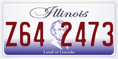 IL license plate Z642473