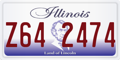 IL license plate Z642474