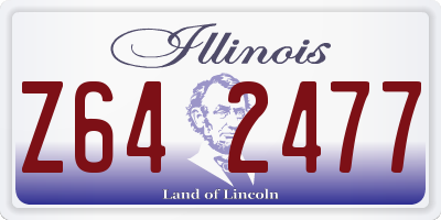 IL license plate Z642477